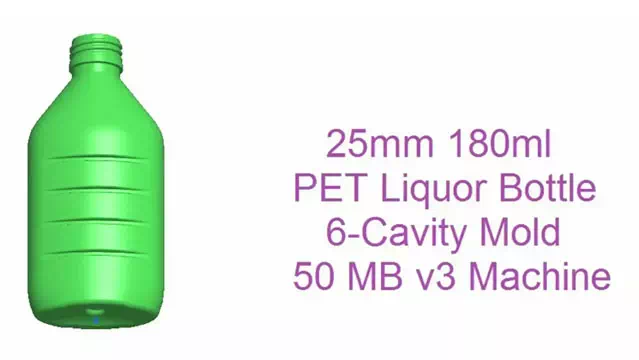 50 MB Machine 25mm PET Liquor Bottle Cavity Mold